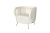 Кресло белое (ткань букле) ZW-852 WH