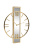 Часы настенные с зеркальной планкой золотые 79MAL-5821-61G