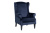 Кресло велюровое темно-синее PJS26601-PJ633